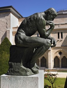 Create meme: the thinker photo picture, the sculpture is Rodin's thinker, the monument of the thinker photos