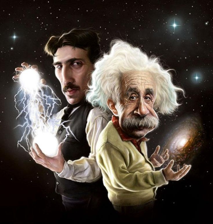 Create meme: Einstein and Tesla meme, Albert Einstein and, Albert Einstein e MC2