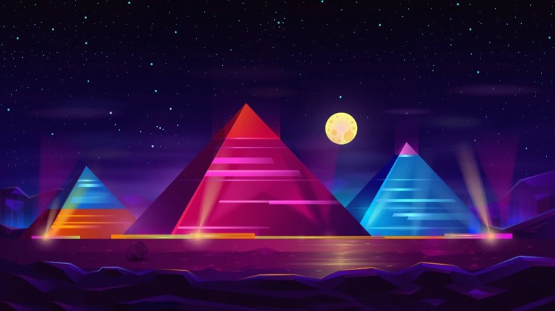 Create meme: pyramid art, pyramid abstraction, pyramids