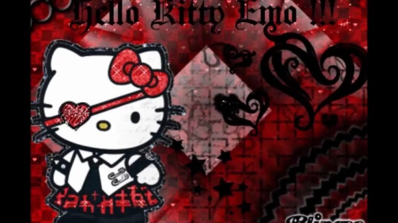 Create meme: hello kitty emo, hello kitty punk, hello kitty