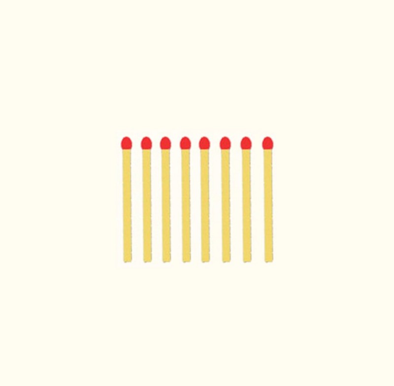 Create meme: puzzles with matches, matchstick puzzles, matches are big