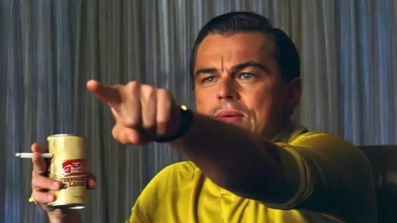 Create meme: DiCaprio meme , Leonardo DiCaprio once upon a time in hollywood meme, Leonardo DiCaprio once in Hollywood