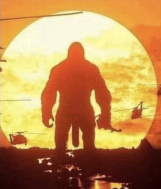 Create meme: king kong 2017, Godzilla vs Kong 2020 movie, Kong skull island 