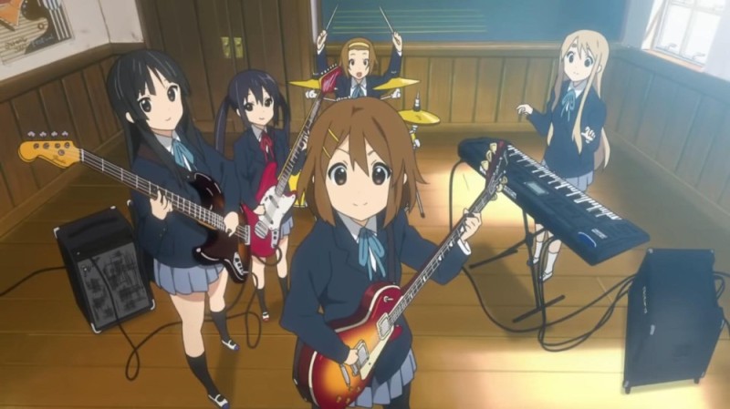 Create meme: anime keion, Yui Keyon, light anime music