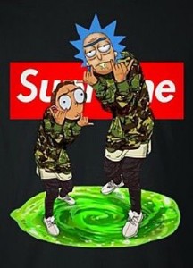 Create meme: Rick and Morty, rick and morty supreme, Rick suprim