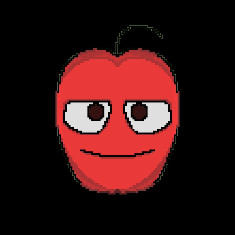 Create meme: The evil apple, angry apple, sad vegetable