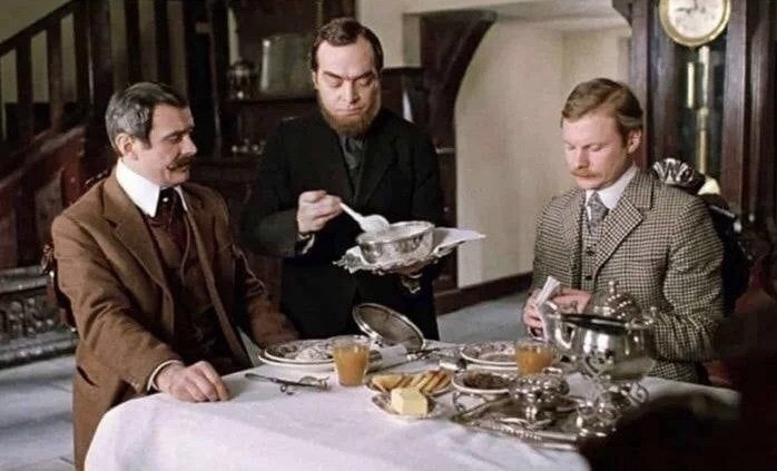 Create meme: the adventures of Sherlock Holmes and Dr. Watson , the adventures of Sherlock Holmes and Dr. Watson the hound of the Baskervilles , Barrymore Sherlock Holmes