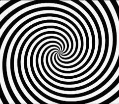 Create meme: black and white spiral, hypnotic spiral, hypnotic spiral