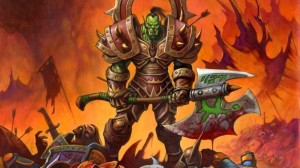 Create meme: fury warrior, world of warcraft battle for azeroth, Orc warrior wow