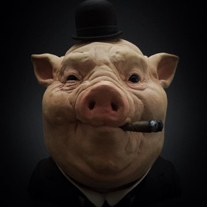 Create meme: the pig mask, boar, man pig