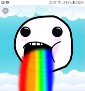 Create meme: rainbow meme, rainbow's mouth