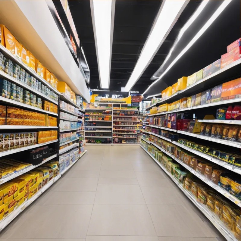 Create meme: supermarket products, crossroads supermarket, supermarket shelf