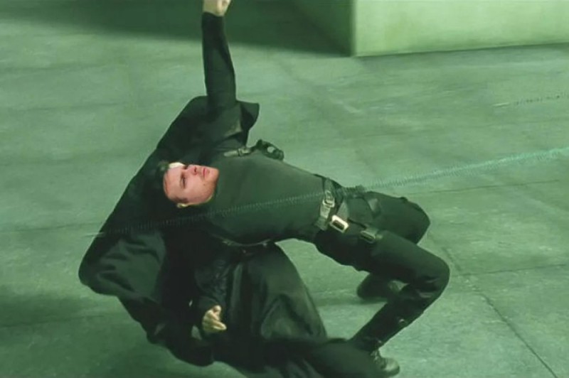 Create meme: The Neo matrix dodges bullets, matrix neo Dodge bullets, Keanu Reeves The Matrix dodges