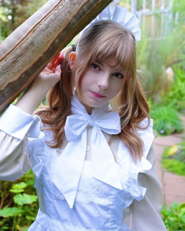 Create meme: cosplay anime, beautiful girls , maid cosplay