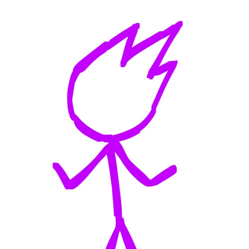 Create meme: purple stickman, stickman drawing, stickman