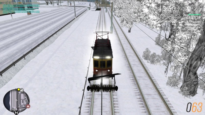 Create meme: trainz 12 build 61388 trams, tram trains 2012, snow removal tram in the MTA province
