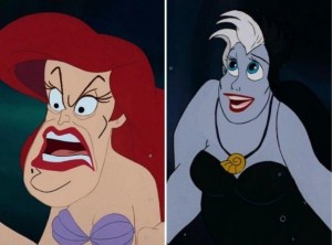 Create meme: Ursula the little mermaid, cartoon the little mermaid 1989 Ursula