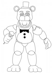 Create meme: coloring Freddie, coloring fnaf Freddy