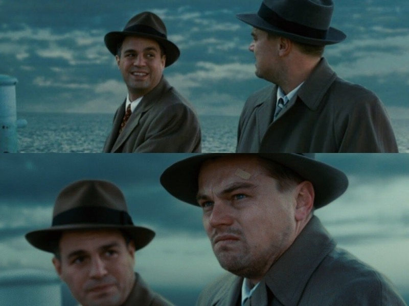 Create meme: meme of shutter island , Leonardo DiCaprio meme of shutter island, Leonardo DiCaprio shutter island