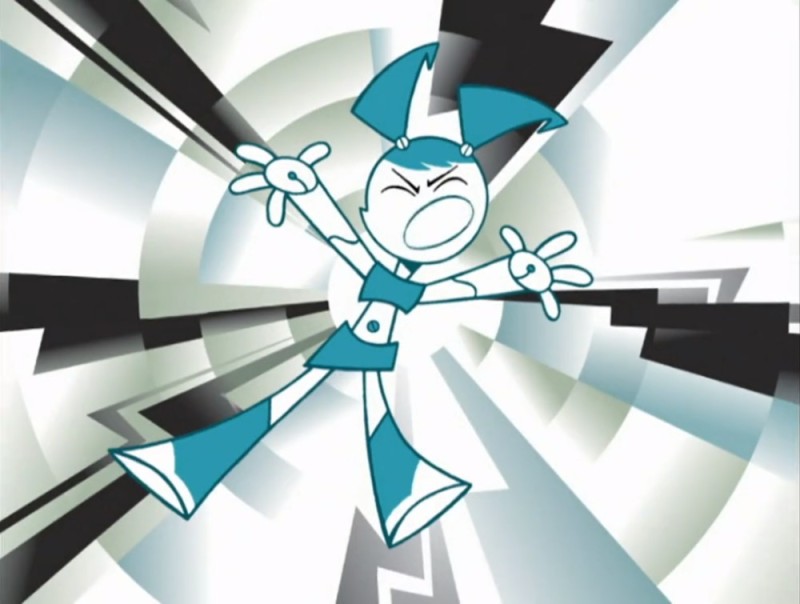 Create meme: jenny wakeman, XJ 9 is a teenage robot, Teen robot Jenny is crying