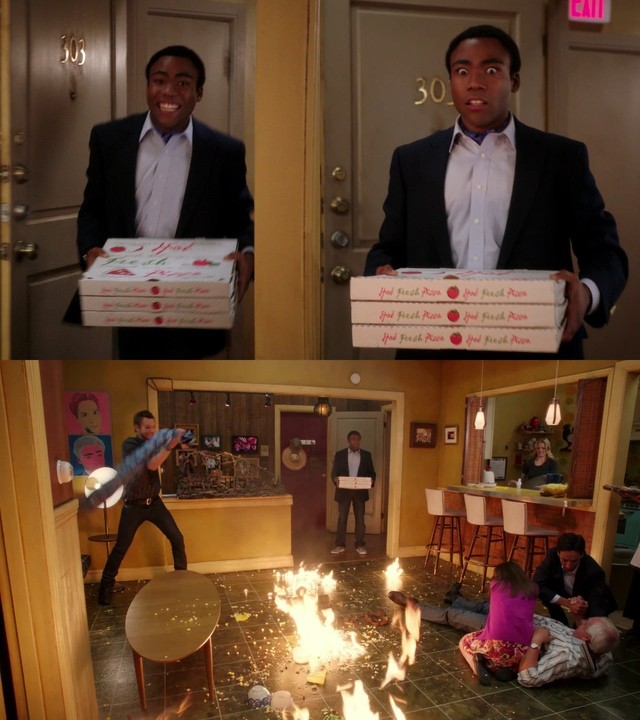 Create meme: donald glover pizza, had to wait, funny jokes