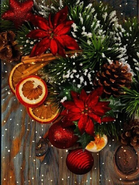 Create meme: New Year's still life, New Year's pictures, Christmas tangerine