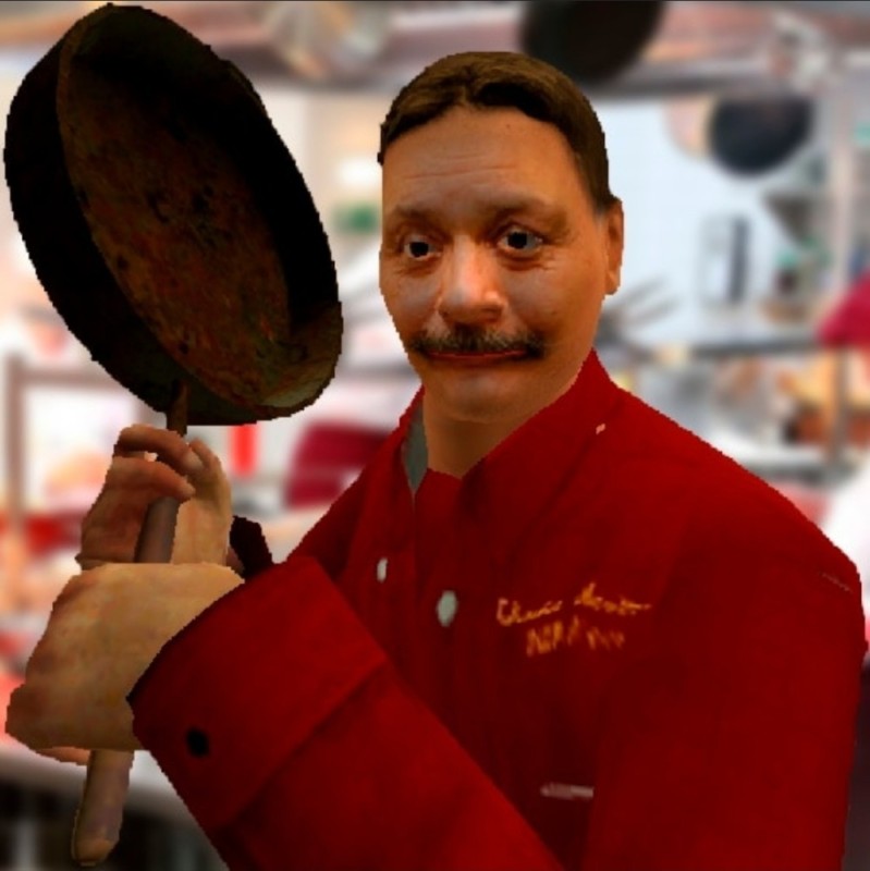 Create meme: chef from the kitchen, chief viktor barinov fnaf, male 