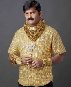 Create meme: millionaire in a gold shirt, Hindu owner of a Golden shirt, luxury Indian