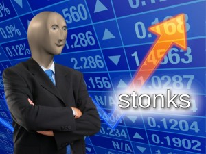 Создать мем: stonk мем, business finance, not stonks