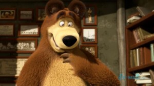 Create meme: Mike from Masha and the bear pictures, photo of the bear from Masha and the bear, who knows what sedative medications bear a cartoon Masha. I also need such
