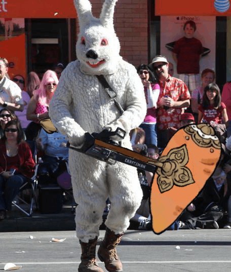 Create meme: bunnyman 2009, A strange parade, Baniman The Rabbit Man movie