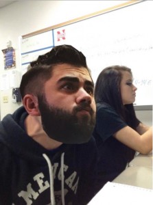 Создать мем: barber, парень сдерживается мем, beard