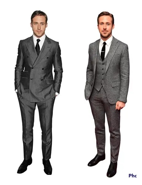 Create meme: Ryan Gosling , Ryan Gosling is a tall figure, casual men's suit