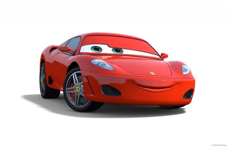 Create meme: cars 2 lightning mcqueen, Lightning McQueen 3 ferrari, McQueen on a white background