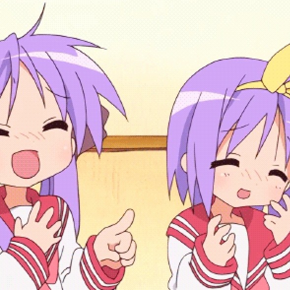 Create meme: Konata Izumi's lucky star, lucky star anime, anime 