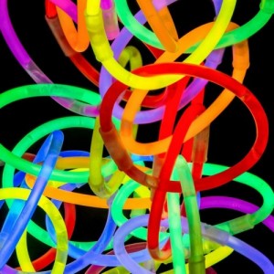 Create meme: glowstick, neon bracelets, 100 neon bracelet