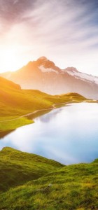 Create meme: nature, mountain lake, blurred image