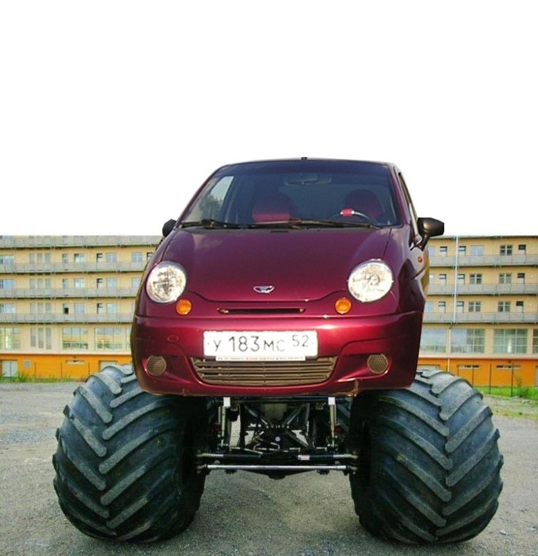 Create meme: daewoo matiz, daewoo matiz car, matiz 4 by 4