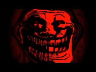 Create meme: trollface smiles under the background, trollface horror, scary trollface
