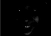 Create meme: ebony smiles in the dark, Negro in the dark, darkness