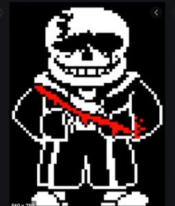 Create meme: sans another pixel