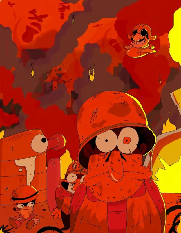 Create meme: superturma animated series, Twoflower Terry Pratchett, Kenny's in Hell South Park