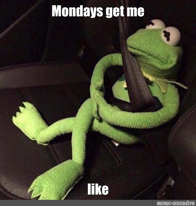 kermit the frog driving meme