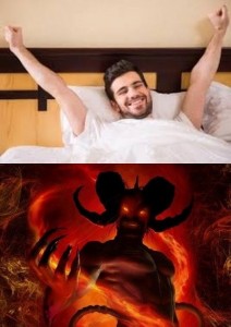 Create meme: feet, Satan