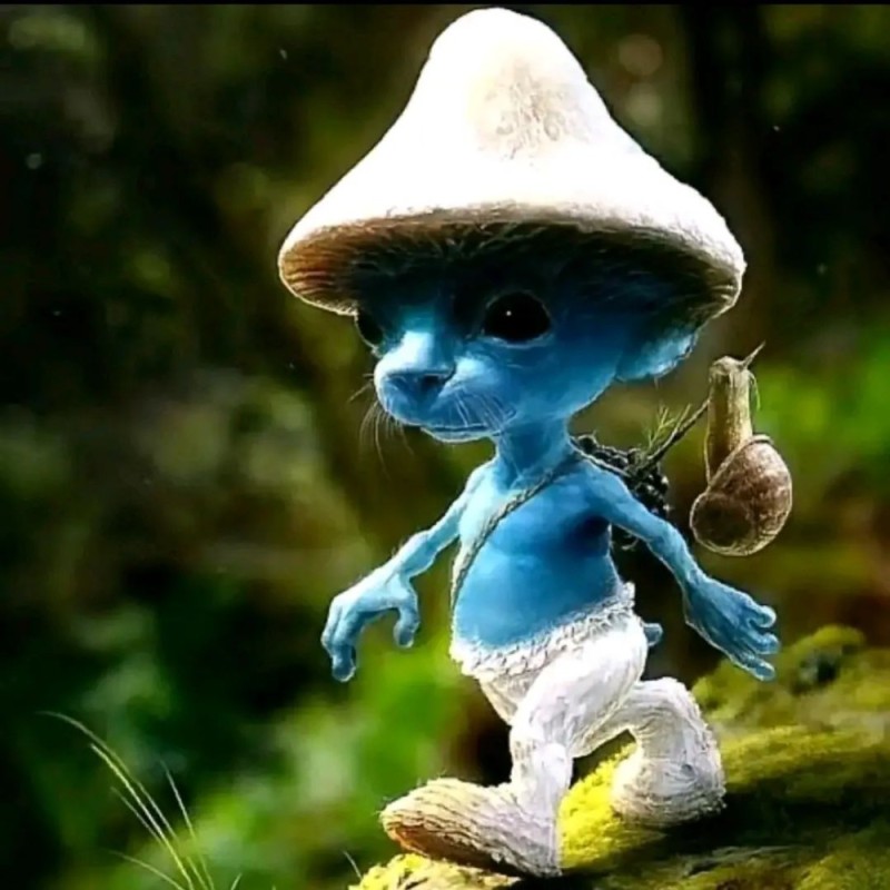 Создать мем: smurf 2, волшебные существа, smurfette