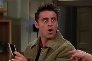 Create meme: surprised Joe tribbiani, Joe tribbiani meme, Joey tribbiani