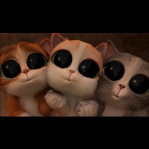 Создать мем: котики, кот в сапогах милые глазки, Кот в сапогах: Три Чертенка