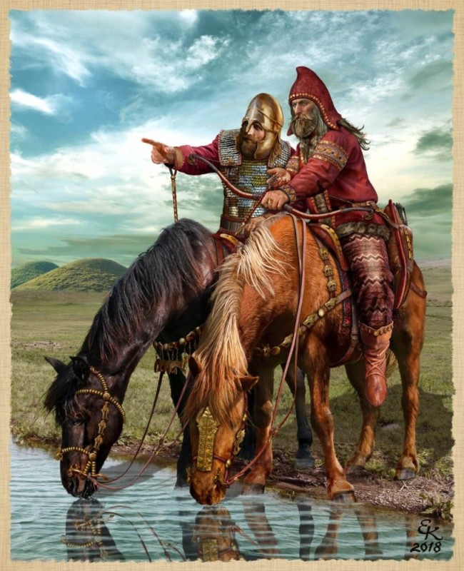 Create meme: Scythians and Sarmatians, warriors Scythians Sarmatians Alans, Scythians Sarmatians Alans