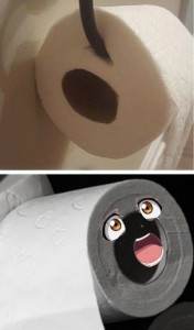 Create meme: toilet paper hangs