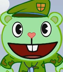 Create meme: happy tree friends flippy, happy tree friends flippy gif, happy tree friends characters flippy